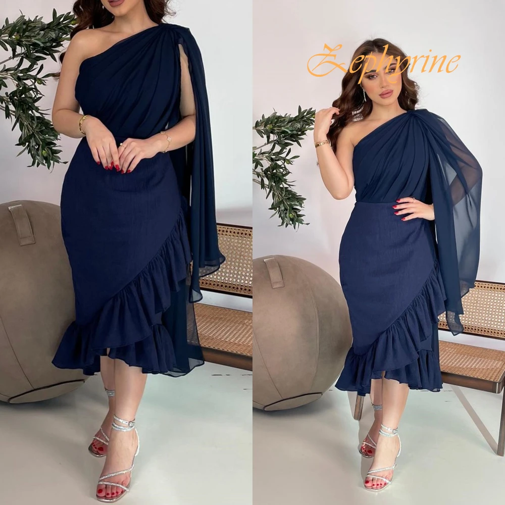 Customized Exquisite One Shoulder Sleeveless Evening Dress High Quality Jersey Prom Dresses Fashion Homecoming Gowns For Woman