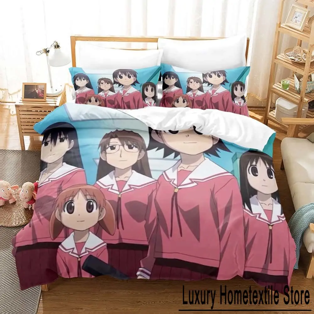 Cartoon Azumanga Daioh Bedding Set Single Twin Full Queen King Size Bed Set Adult Kid Bedroom Duvet cover Sets For Home Textiles