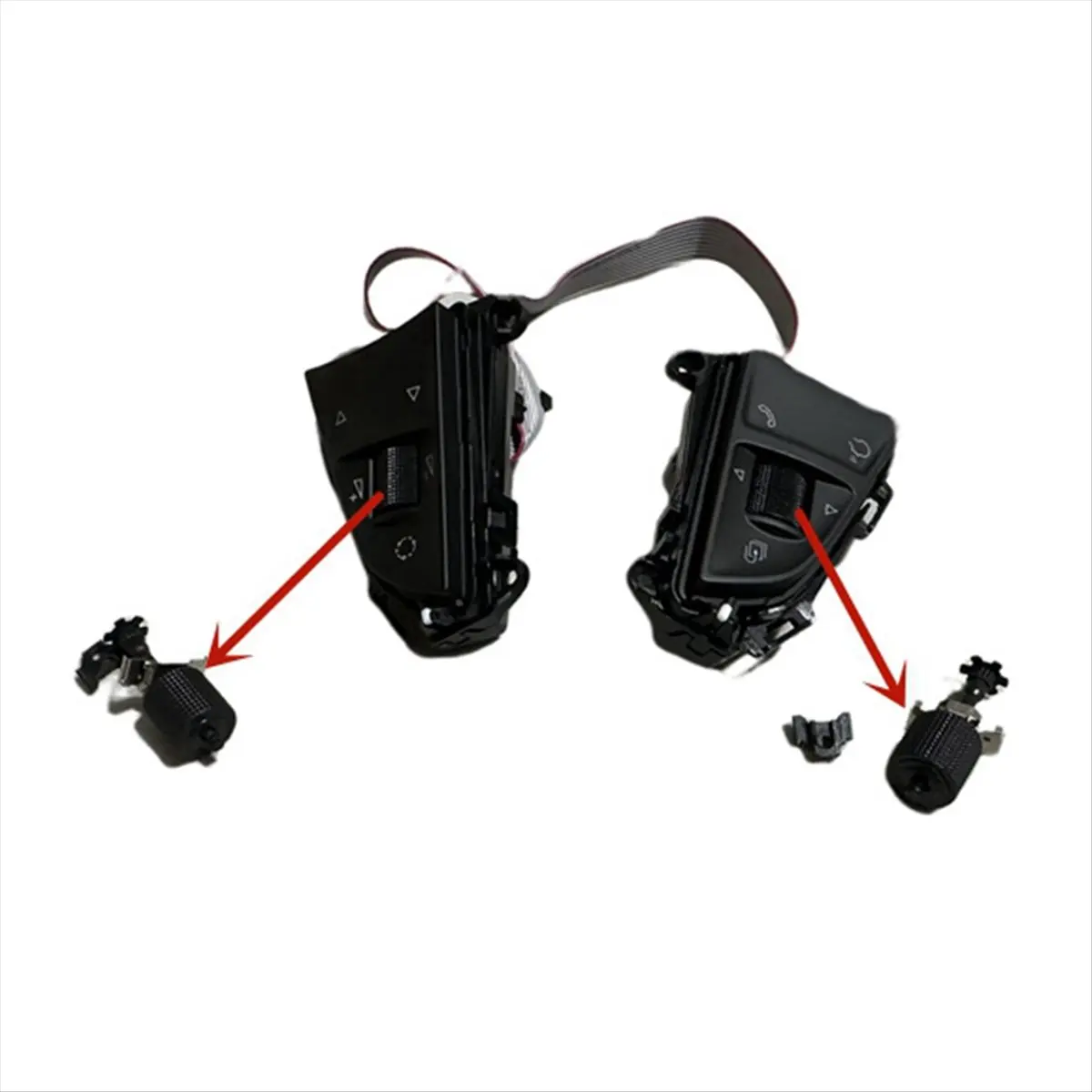 ABQE Multi-Functional Steering Wheel Switch Button Roller for Skoda Octavia 3 A7 RS Superb Fabia Mk3 Kodiaq Rapid Karoq Yeti