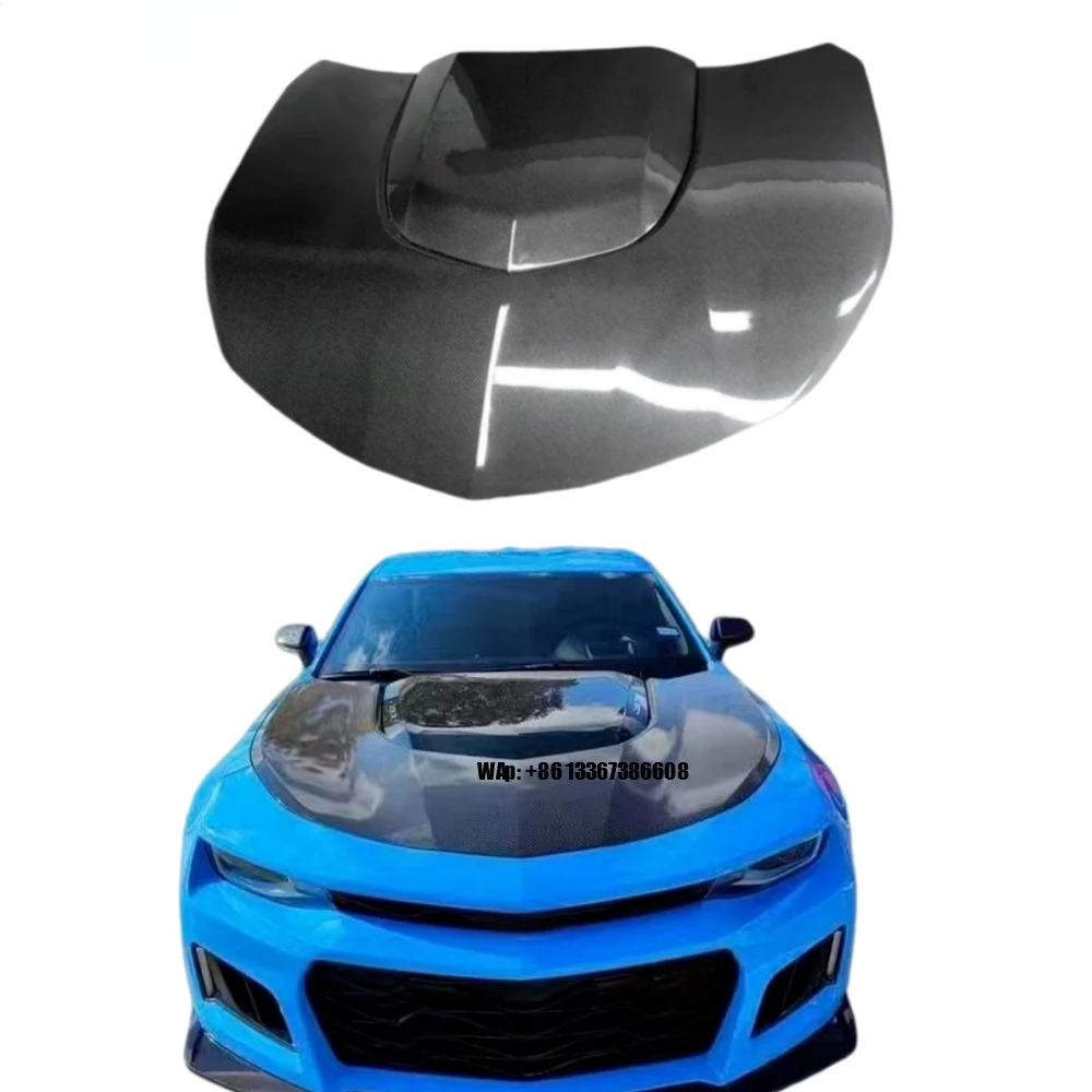 

High Quality New Double-Sided Carbon Fiber Hood with Bolts for 2016-2023 Camaro
