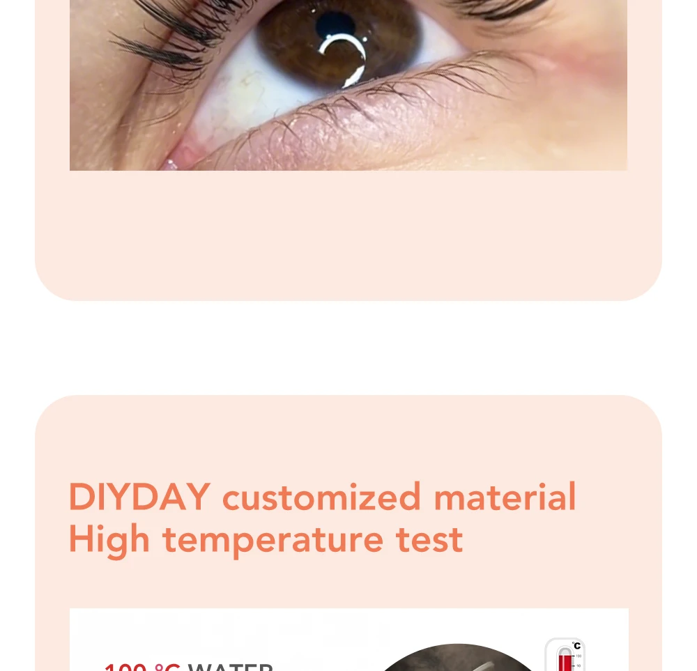 DIYDAY Narrow Comic False Mink Eyelash Extension