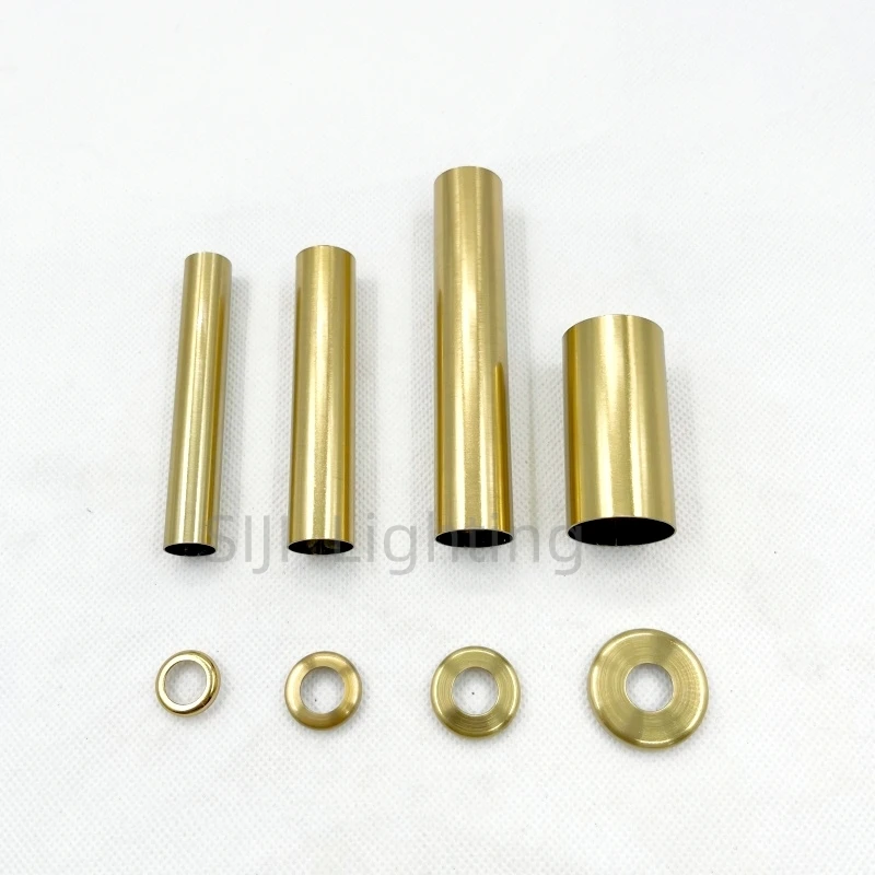 Wall Lamp Tube M13 M16 M19 M25 Decoration Casing Pipe Metal Hollow Connection Tube for Led Crystal Lamp Chandelier Pendant Light