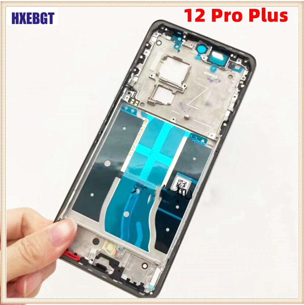 

LCD Faceplate For Realme 12 Pro , 12 Pro Plus Front Frame Chassis Middle Housing Bezel + Side Buttons Smartphone Repair Parts