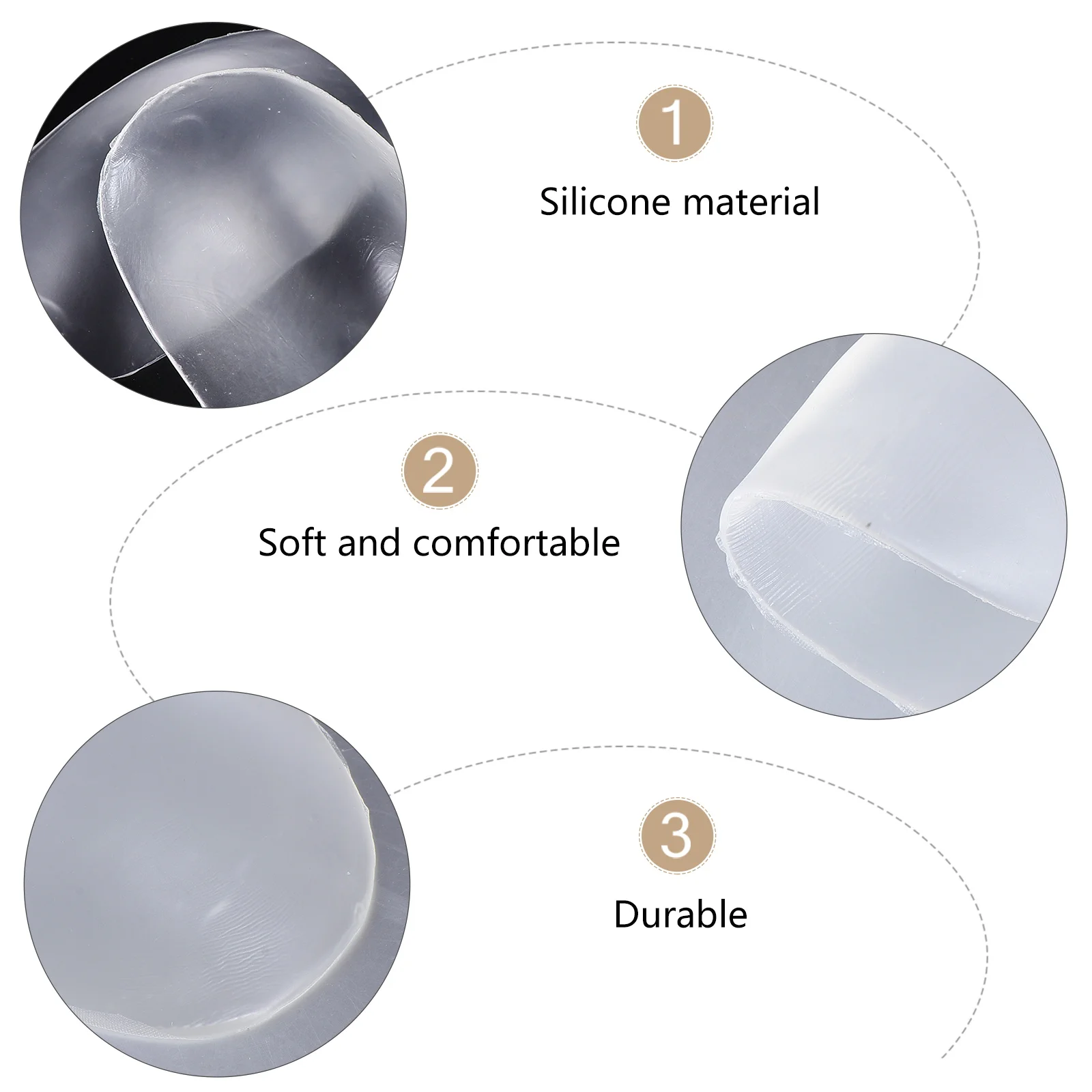 

Thick Shoulder Pads Silicone Invisible Shooting Protectors Straps Lifter Beauty Cushion Adjustable Reusable WashableBreathing