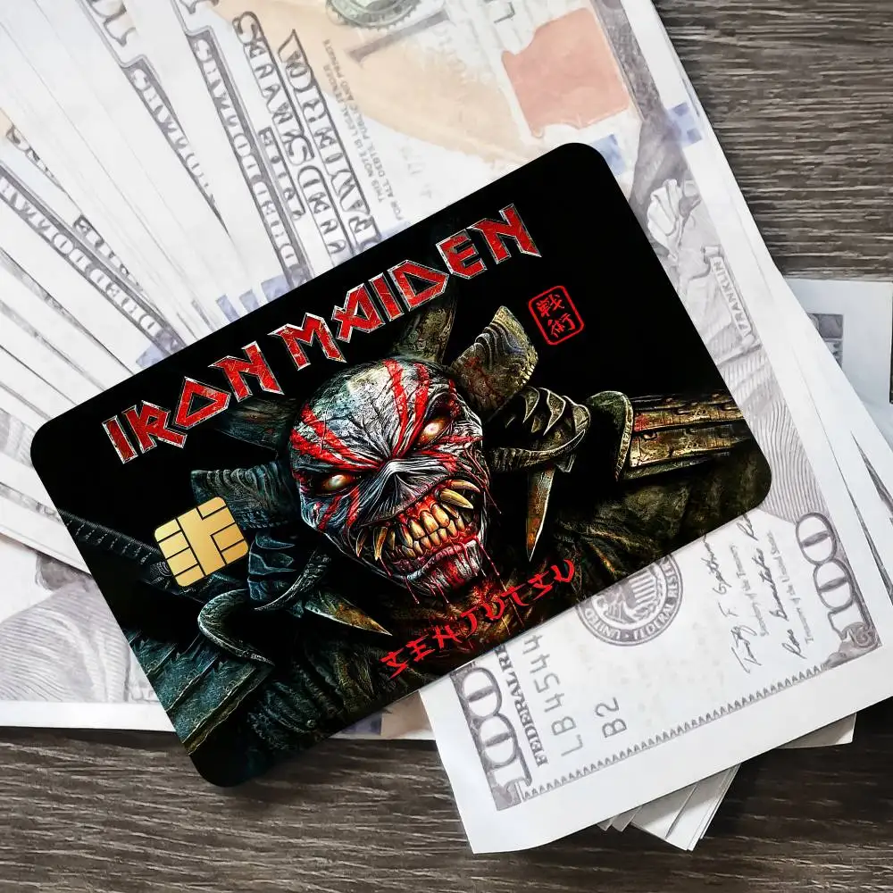 Band I-Iron Maiden Mode-Kartensticker für Bankkarten Schützende Wasserdichte Folienabdeckung Aufkleber Überraschungsgeschenk – Detail 1
