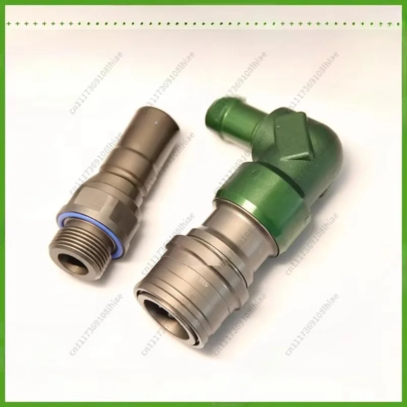 SPT12 Liquid-Cooled Aluminum Alloy Flat Face Quick Connect Coupling - High Pressure Resistant Industrial Hydraulic Fitting