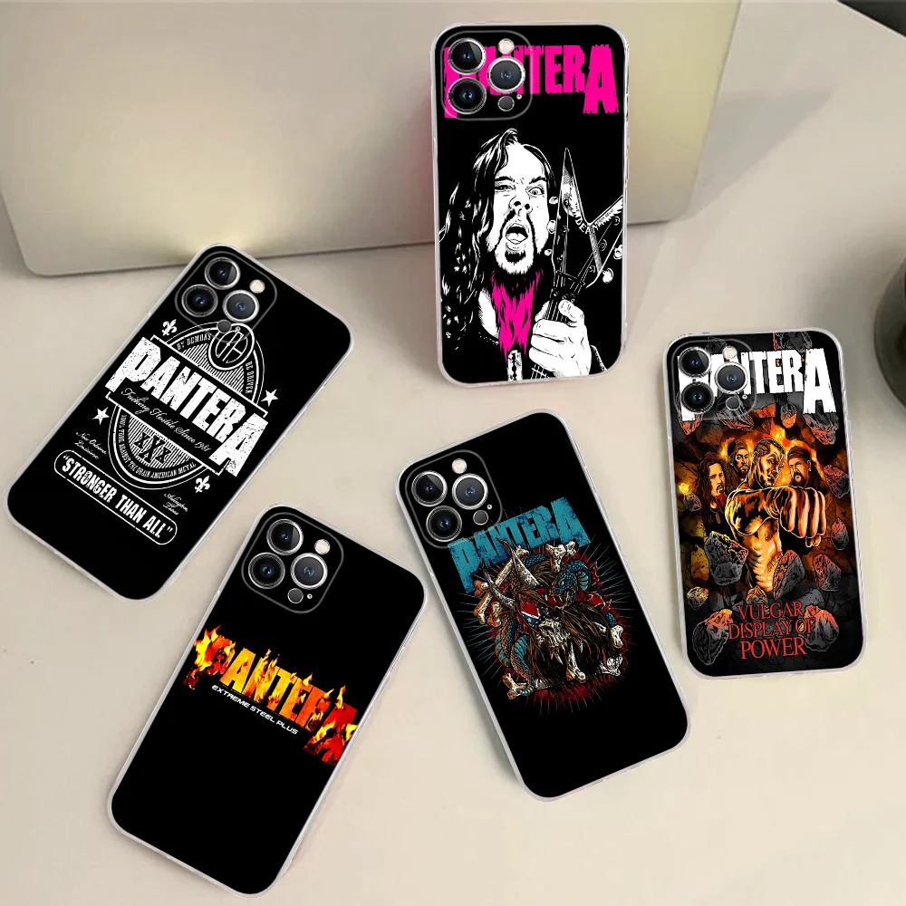 D-Dimebag P-Pantera Rock Band Phone Case Silicone Soft For Iphone 16 15 14 13 12 11 Pro Mini XS MAX Plus X Cover