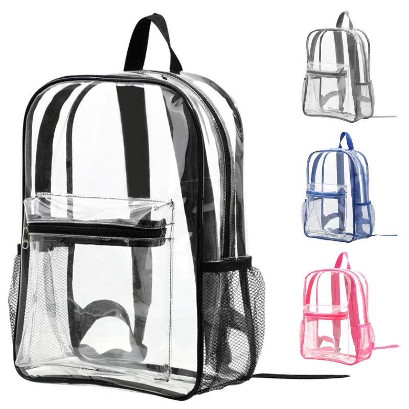 

New Fashionable PVC Transparent Backpack, Casual Waterproof Student Schoolbag, Multi-functional Large-capacity Travel Backpack