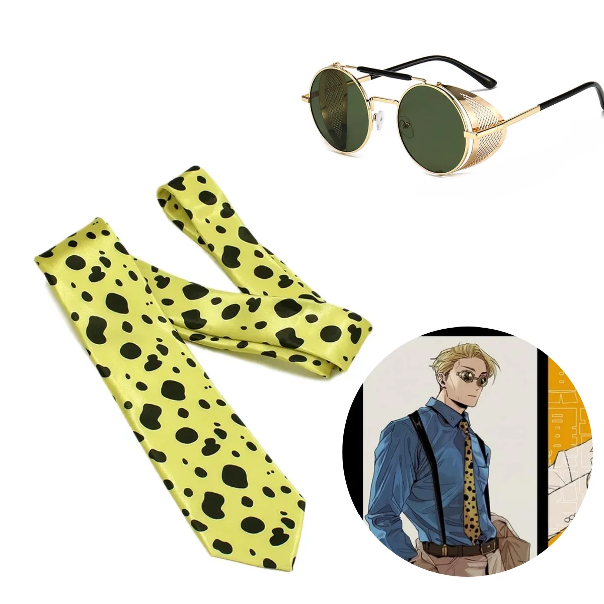 Gafas de Anime Nanami Kento, accesorios para disfraz de Cosplay, disfraz para fiesta de Carnaval y Halloween, regalos, corbata, accesorios unisex