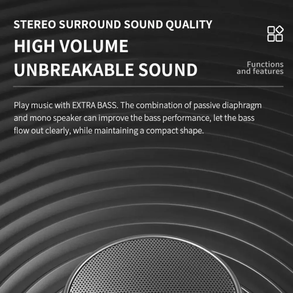 Bluetooth Wireless Speaker Stereo Portable Portable Speaker Music Player Support Mobile Phone Mini Speaker Sports Audio
