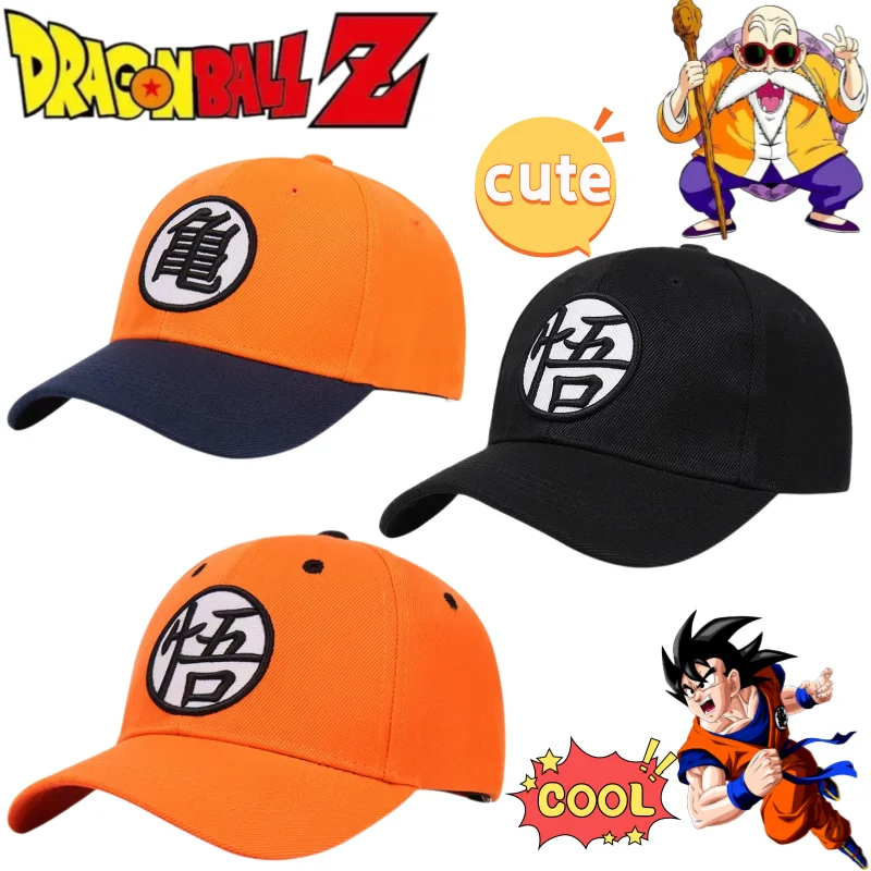 Dragon Ball Son Goku Hat Cool High-value Embroidered Printed Casual All-match Large Wide Brim Adjustable Sunshade Baseball Cap