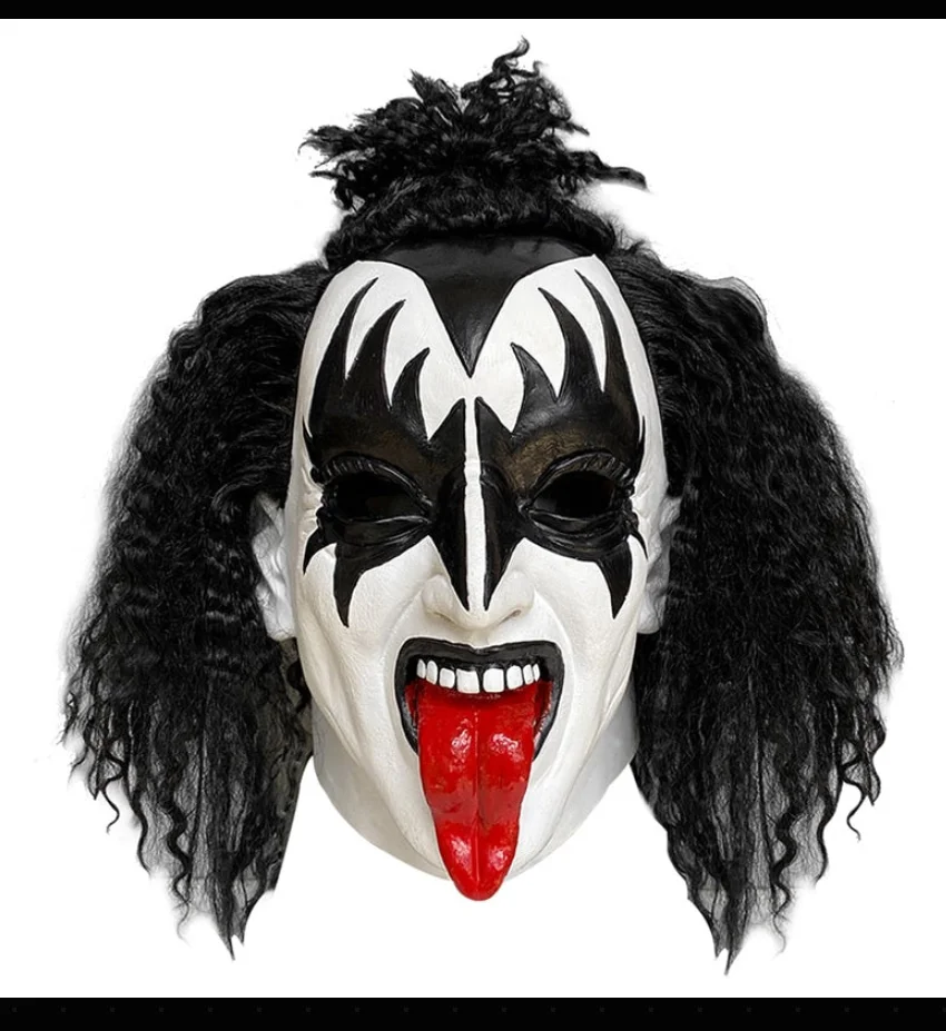 Kiss Mask Band Gene Simmons Punk Mask Latex Cosplay
