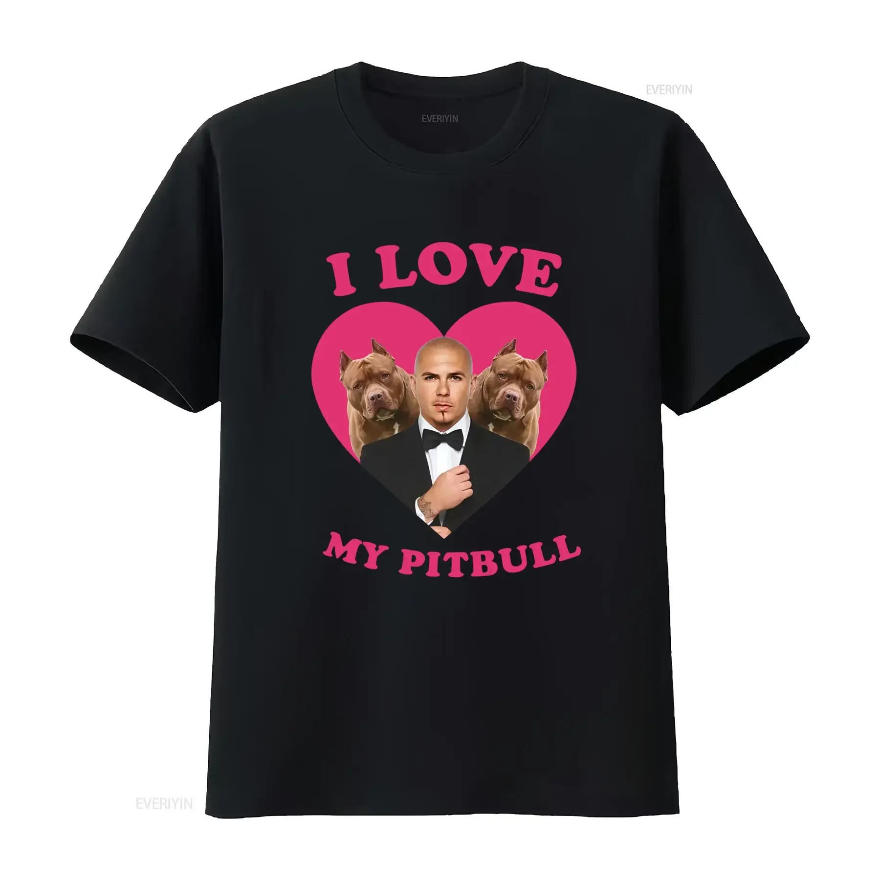 I Love My Pitbull Mr Worldwide T Shirt Stylish Design with Heart and Pitbulls for Dog Lovers vintage Washed Soft