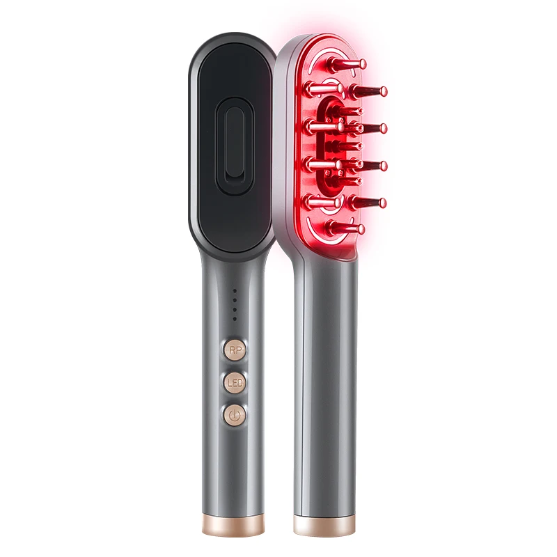 

Head Scratcher Electric Head Scalp Massager Hair Growth Oil Serum Comb Regrowth Hair Treatment with Red Light Therapy Massage