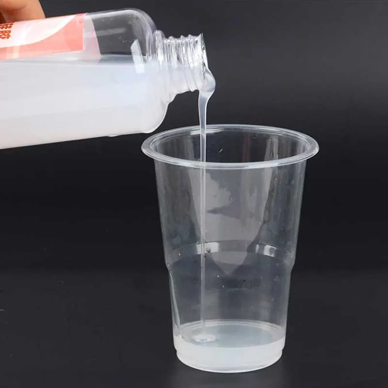 1:1 AB Squishy Gel Soft Liquid Silicone Ratio Epoxy Resin Silicone Squishy Slow Rising Liquid Mold for Slime Making Kawaii Craft