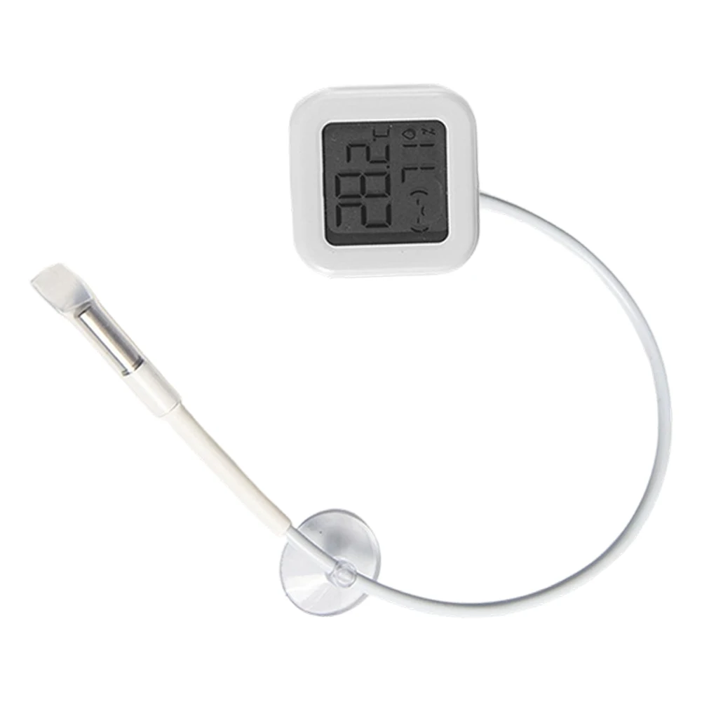 Precision Aquarium Temperature and Humidity Monitor with Stainless Steel Encapsulated Probe for Stable Fish Habitats