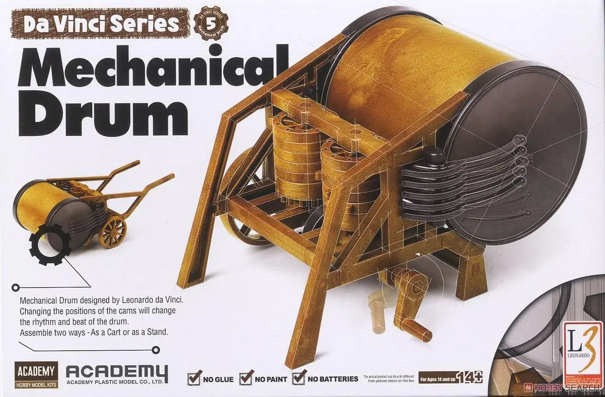 Academy 18138 Da Vinci Mechanical Drum (Plastic model)