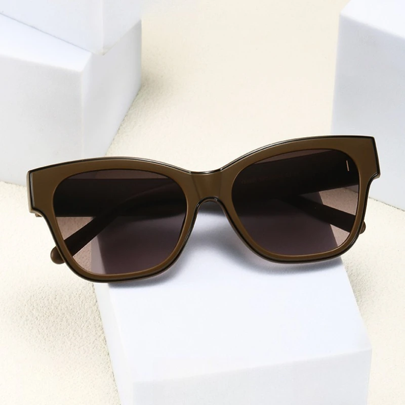 แว่นกันแดดทรงแคทอายโอเวอร์ไซส์แฟชั่นใหม่ สไตล์สตรีท โดดเด่นสะดุดตา เหมาะสำหรับทุกเพศ ใช้ได้ทั้งกิจกรรมกลางแจ้ง ปั่นจักรยาน ตกปลา ป้องกันรังสียูวี