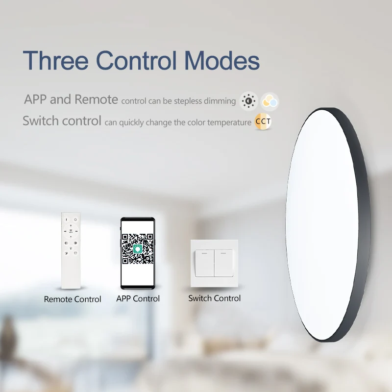 Smart Dimmable LED Ceiling Light with Remote Control, for Living Room & Bedroom 3