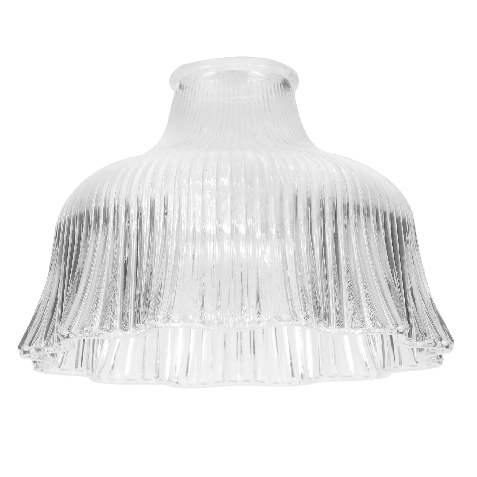 Heavy Duty Green Glass Pendant Light Shade Unique Beveled Hammered Design Light Bulb Cover for Chandelier Floor Lamp Kitchen