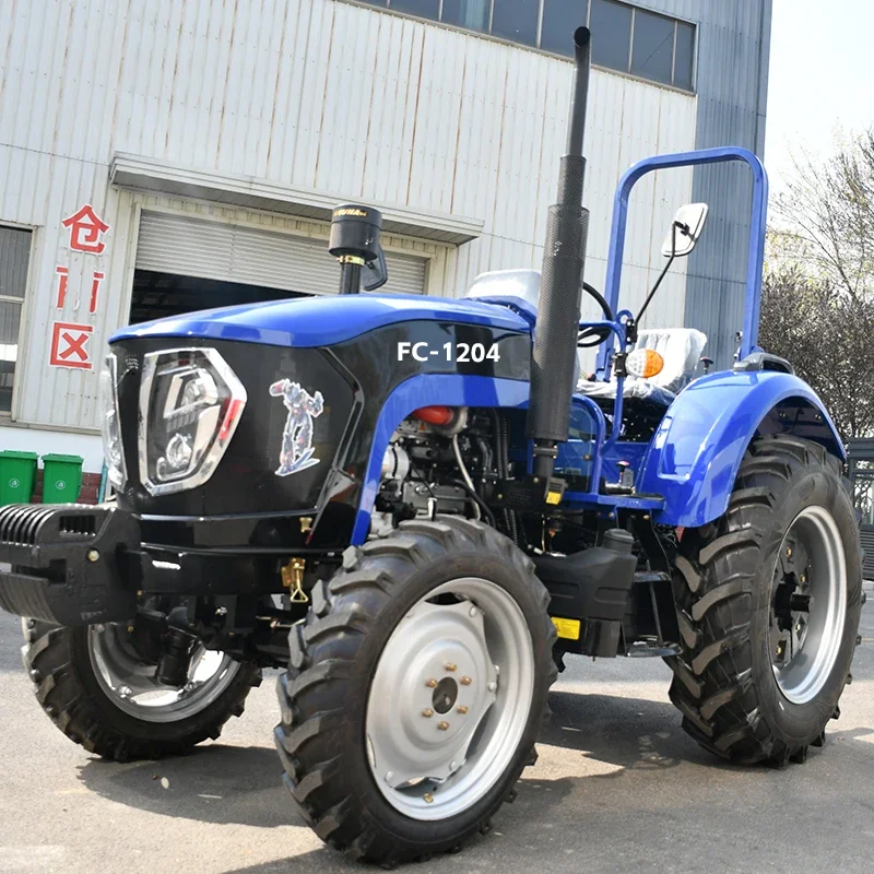 Vendita economica e calda Piccolo trattore a quattro ruote contenente attrezzi agricoli Mini trattore 4x4 Trattore coltivatore a quattro ruote motrici