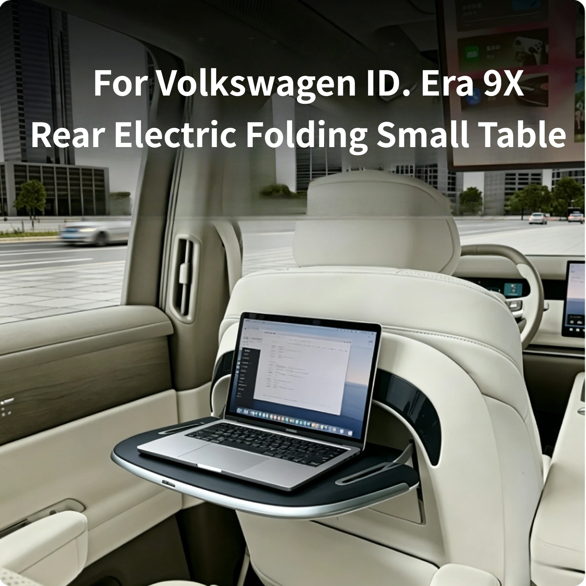 

For Volkswagen ID. Era 9X Rear Electric Folding Small Table Board Wireless Charging With Ambient Light Interior Accessories