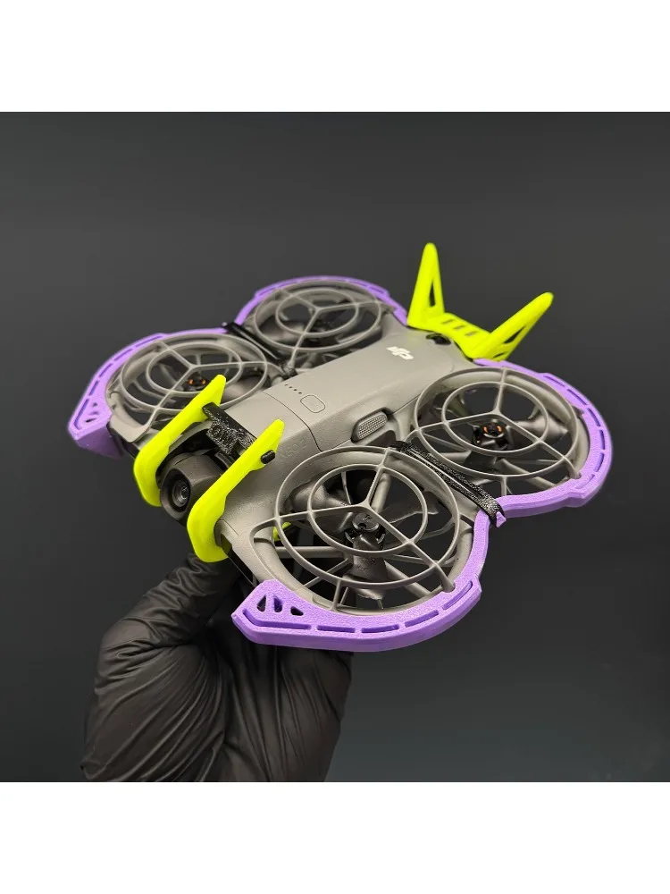 Ochraniacz DJI Neo 2 4 w 1 z miękkiego TPU, antykolizyjny bumper, osłona gimbala, ochrona przed upadkiem, akcesorium do drona. — zdjęcie produktu 7