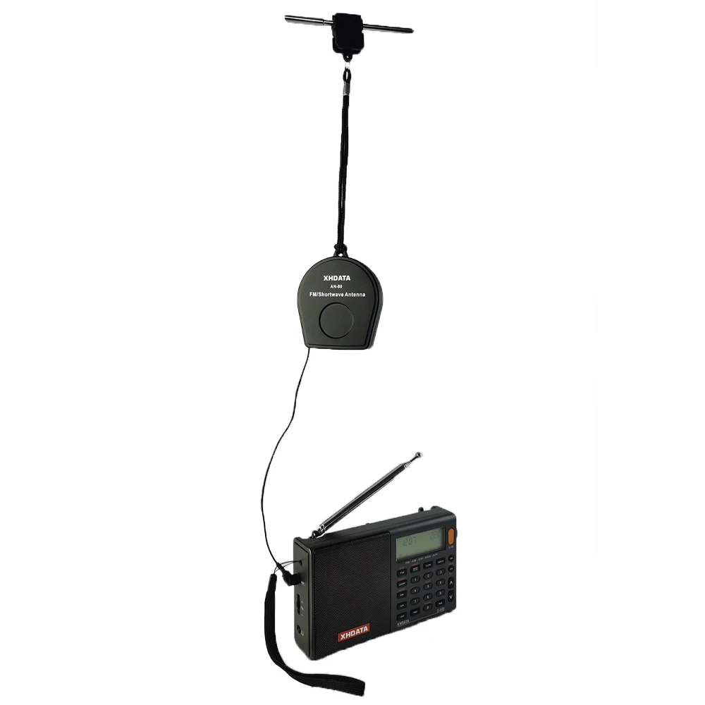 XHDATA AN-80 External Antenna Suitable with all Radio Receiver Enhance Short Wave Reception Antenna