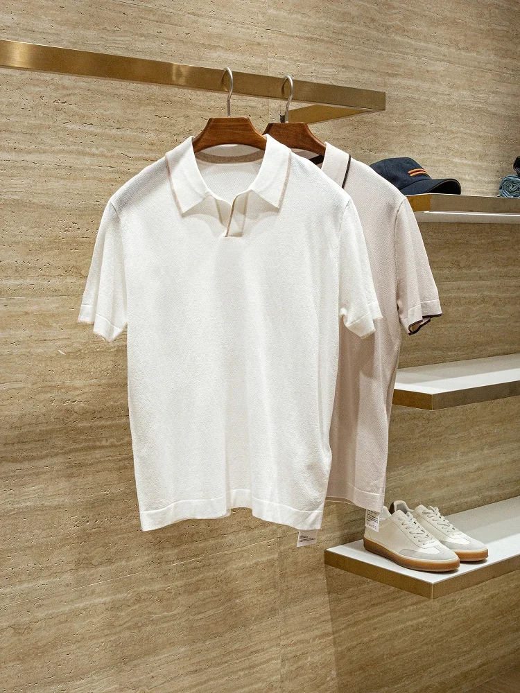 

DUH Lesersan Silk Blended Lapel POLO Shirt