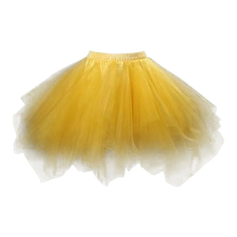 Faldas tul baile para mujer Falda midi plisada cintura elástica Disfraces carnaval Falda tutú Falda tul