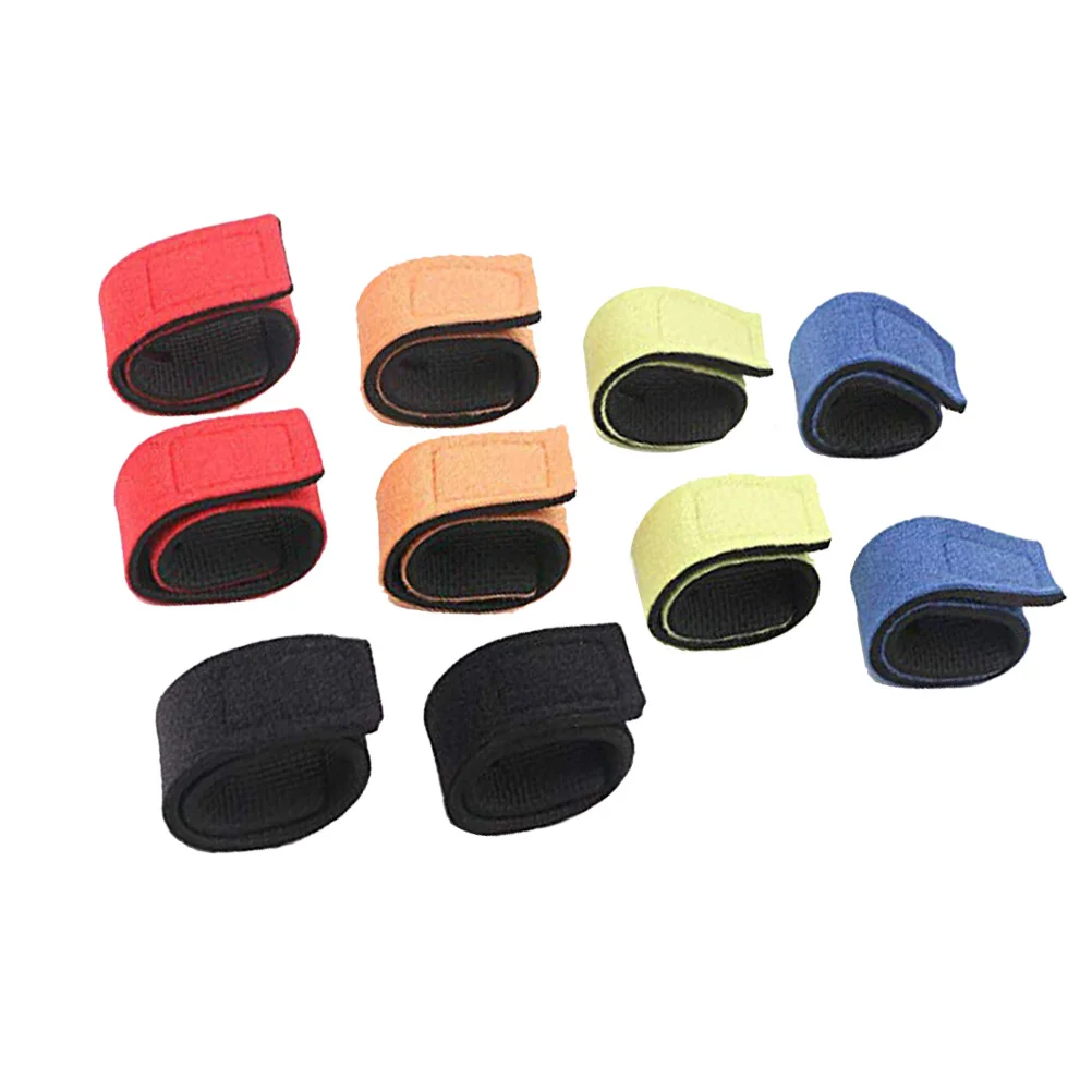 

8Pcs AntiSkid FishingRodTieBandages Straps ElasticFabric Nylon FishingRodBelts HookAndLoopDesign RodWrappingSleeves GearHolder