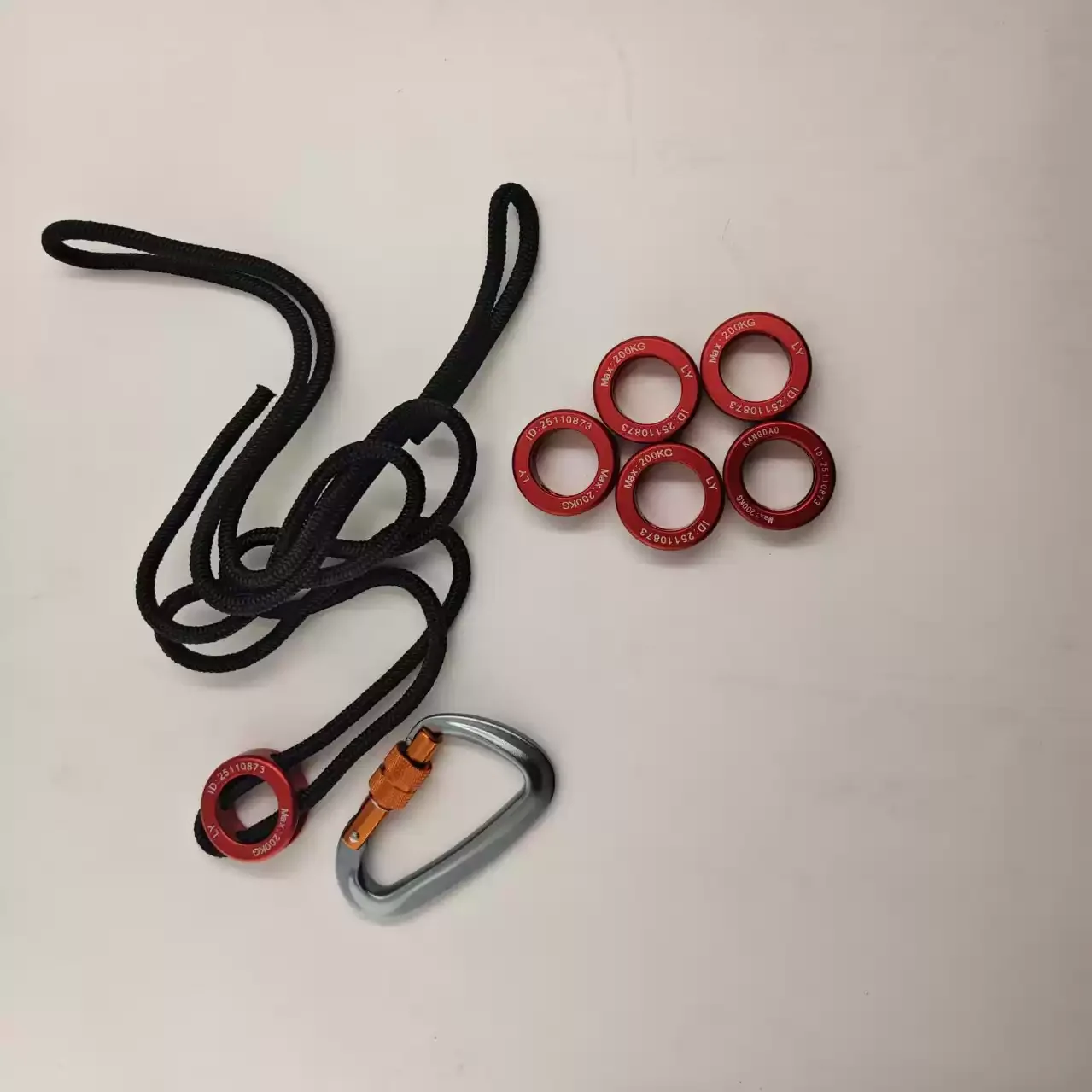 Adjustable Nylon Safety Lanyard Anti Fall Anti Lost Tool Rope For Aerial Work Air Conditioner Outdoor Unit