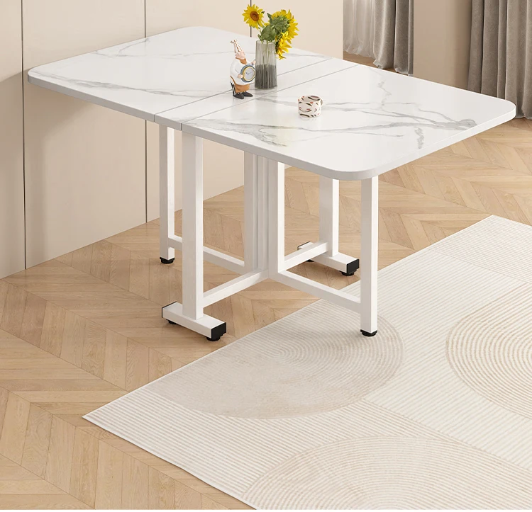 

Foldable table dining table household small apartment rental house simple eating table stall rectangular portable