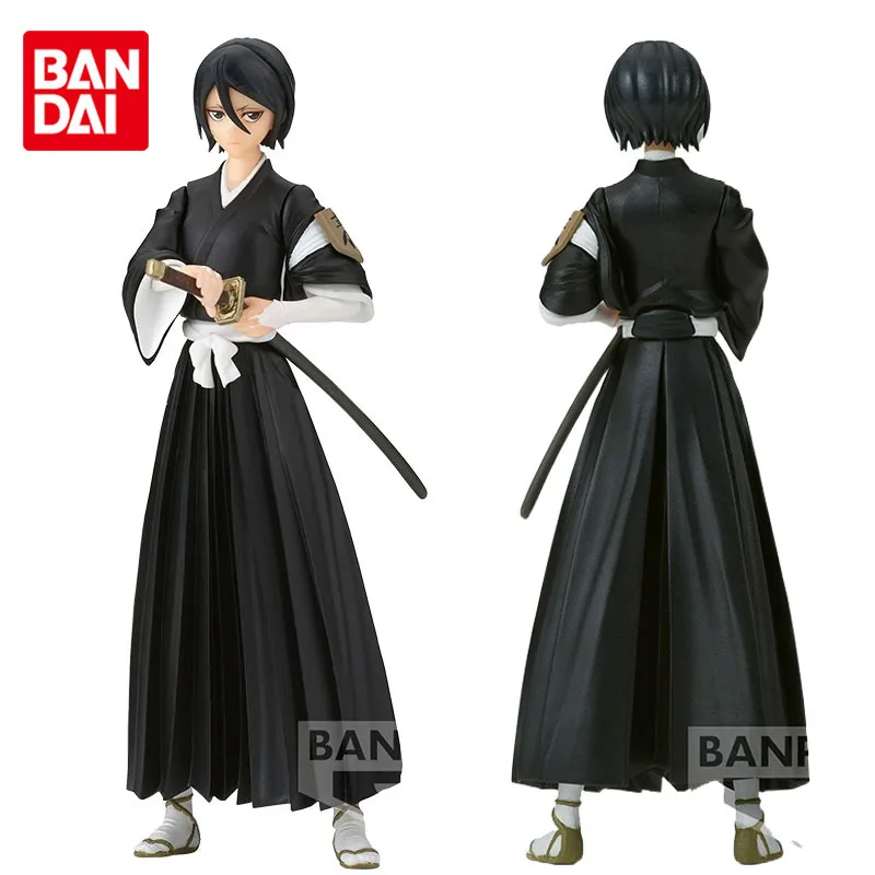 

In Stock Bandai Original Bleach Kuchiki Rukia Anime Figure SOLID AND SOULS Anime Action Figures Toys for Boys Girls Kids Gift