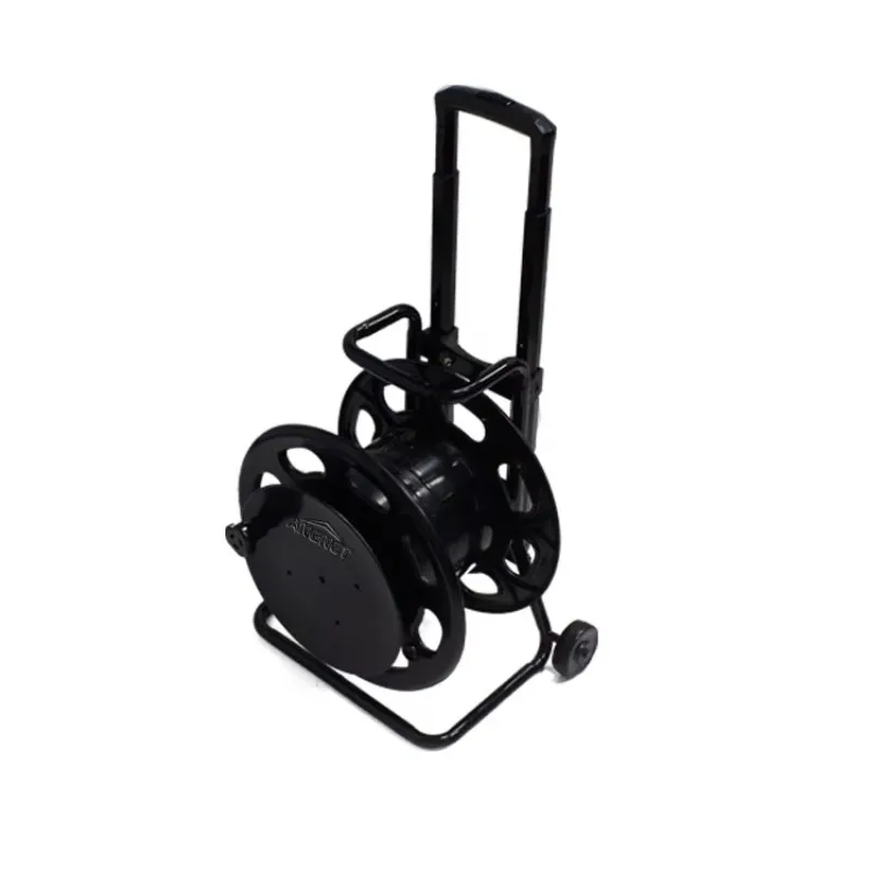 Field Deployable Fiber Optic Cable Reel Mobile Optical Cable Spool with Pull Handle