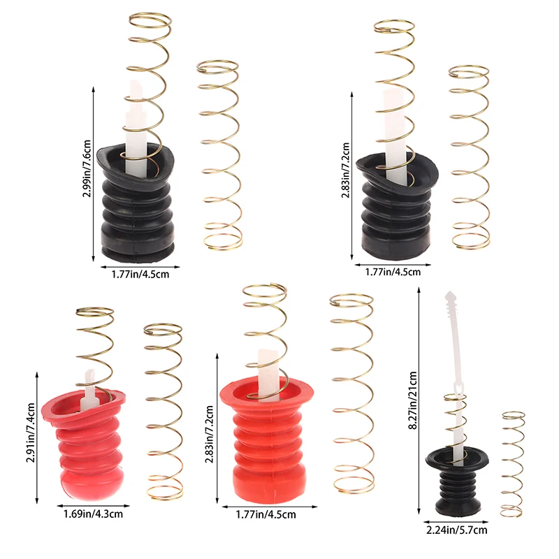 1 Pc Washing Machine Rubber Drain Valve Core Sealing Ring Water Blocking Water Sealing Cup Water Blocking Lever Spring With Cap