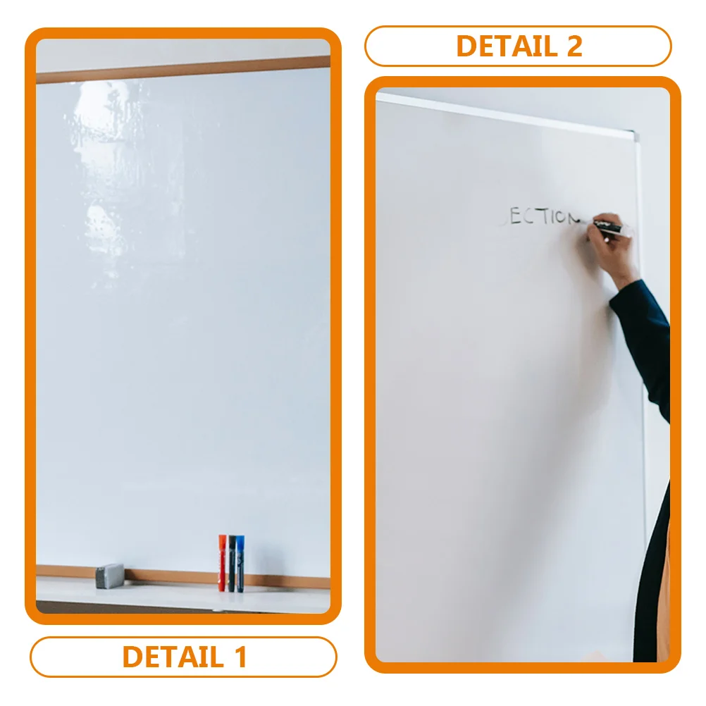 

Chalkboard Wall Sticker White Blackboard Stickers Erasable Dry Erase Wallpaper Thicken Child