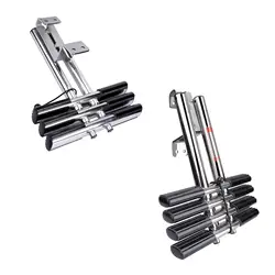 Telescoping Pontoon Boat Ladder Dock Ladder Assist Boarding Ladder Folding Ladder for Marine Yacht Dinghy Camper RV Speedboat