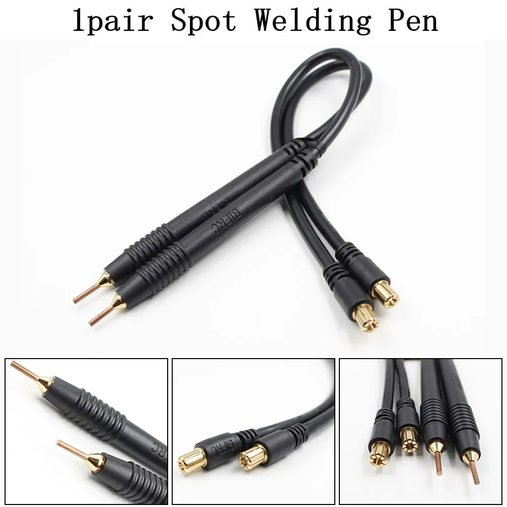 1Pair Portable Small Spot Welder Battery Welding Battery Spot Welding Pen Welding Tools Conductivity Quick Release Welding Pen