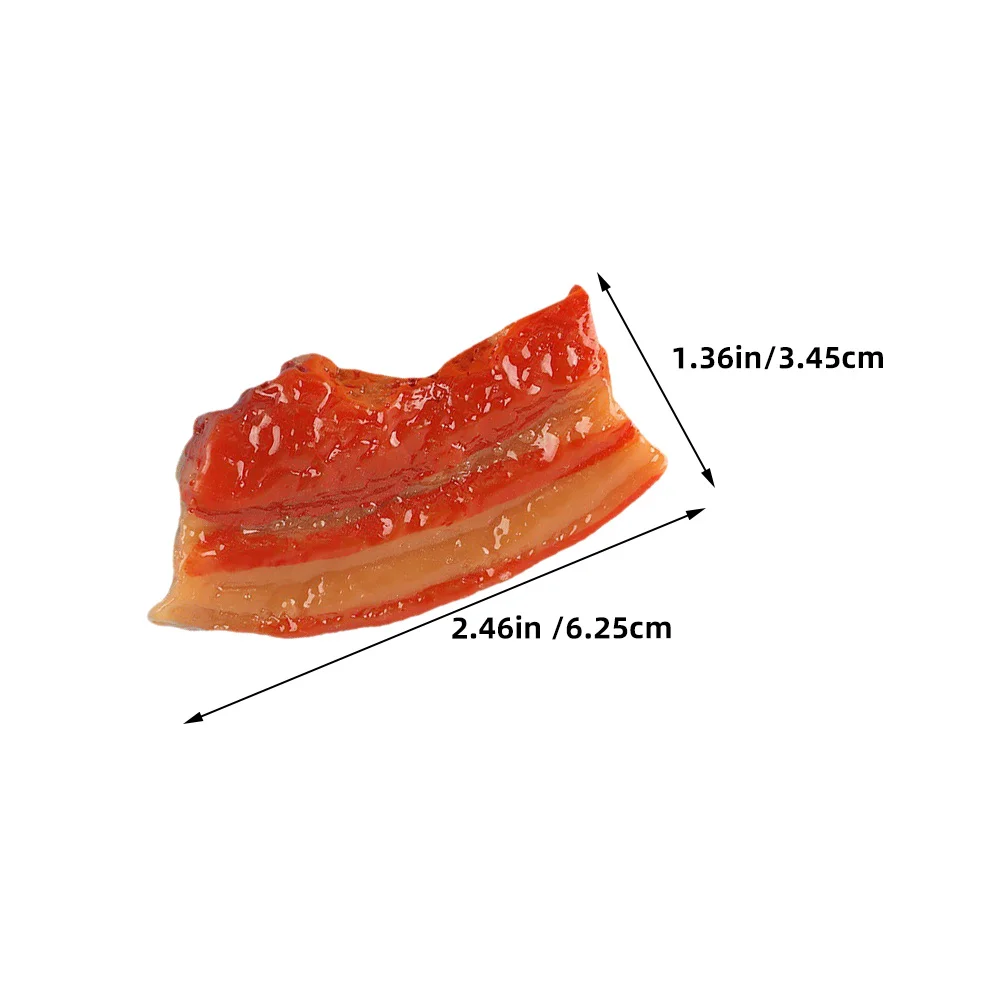 6Pcs Simulierte Schweinefleisch Fleisch Dekoration für Küche Restaurant Party Realistische Künstliche Lebensmittel Prop Lebensechte Lebensmittel Ornament