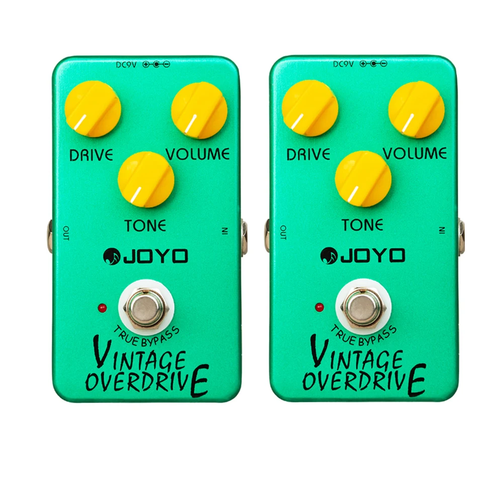 

2Pcs JOYO JF-01 Vintage Overdrive Guitar Effect Pedal Warm Mild Smooth Overdrive Tone Electric Guitar Pedal with Sustain Effect