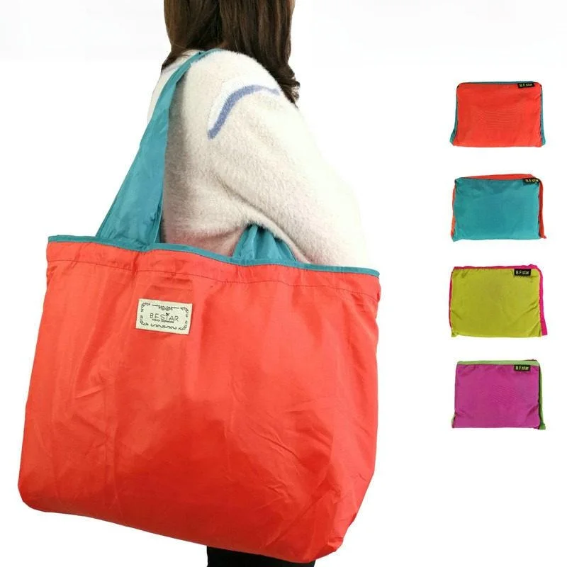 

Portable Large Shopping Bag Foldable Vegetable Buying Bag Eco-friendly Handbag Women's Hobo Bag Travel Suitable Handbag