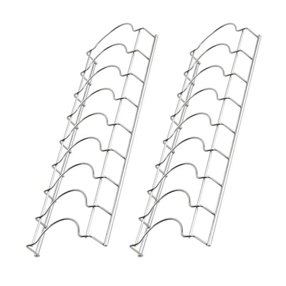 

2pcs Stainless Steel Kitchen Bowl Rack Draining Plate Rack Drying Tray Holder for Sink Counter Multifunctional Storage