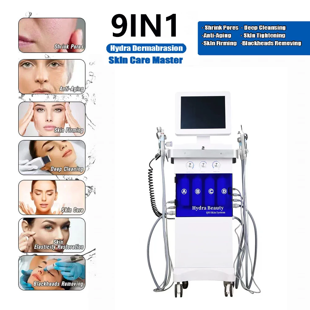 

Newest Hydrofacial Diamond Dermabrasion Deep Clean Rejuvenation Machine Exfoliating Oxygen Jet Hydrating Blackhead Suction