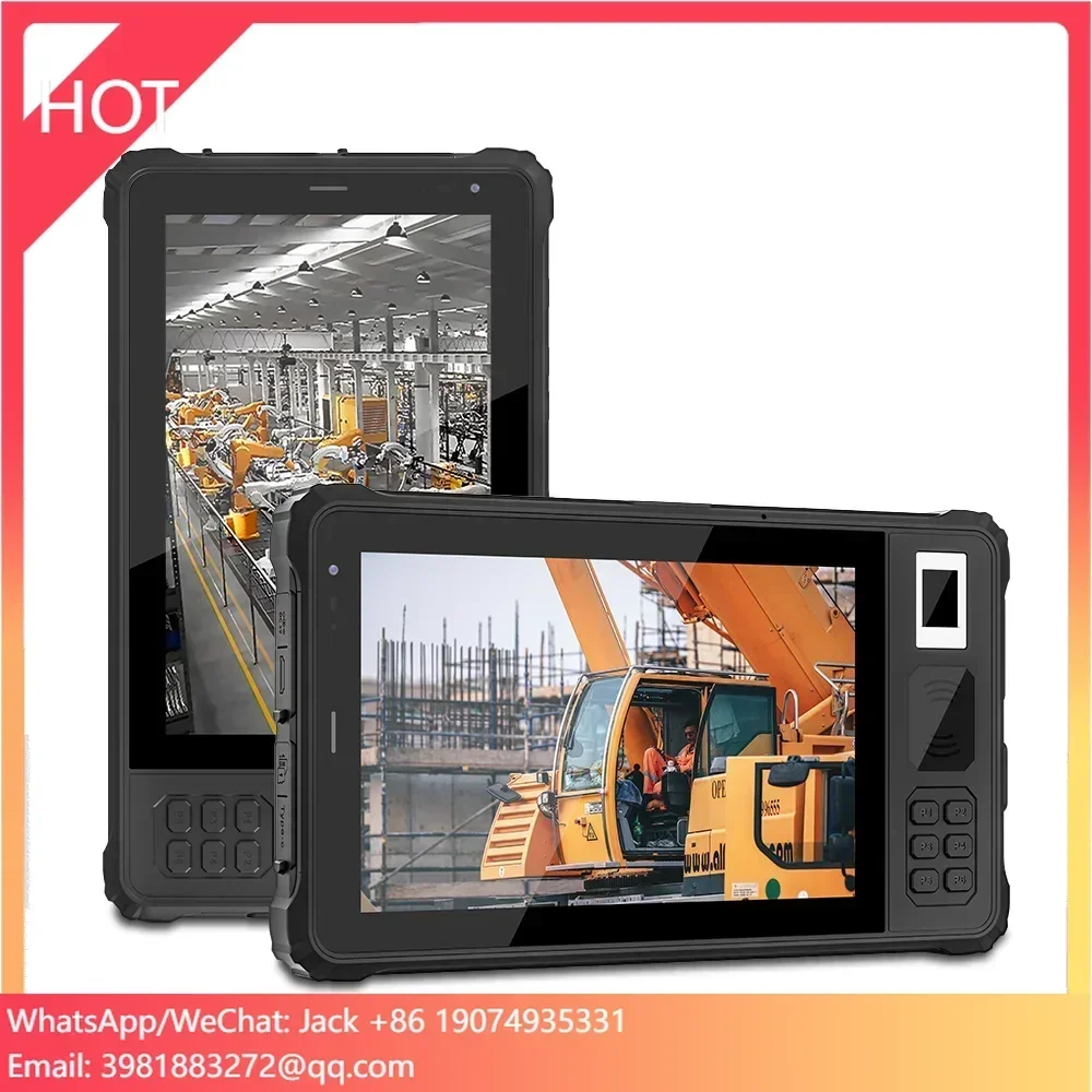 A80PT 8 Inch Android LF HF UHF RFID 4G LTE GPS Scan Function Industrial Rugged Tablet