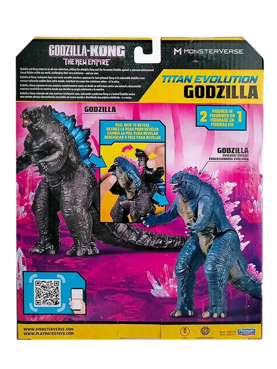 Godzilla Model VS King Kong New Empire 2024 Peel Skin Gojira Titan Evolution Action Figure Joints Movable Collection Kids Gifts