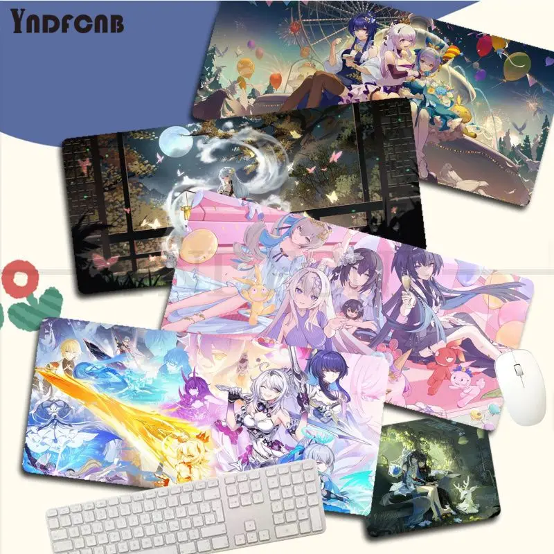 

Honkai Impact 3rd Elysia Bronya Zaychik Raiden Mei Mousepad New Rubber Mouse Durable Desktop for Game Keyboard Pad for Gamer