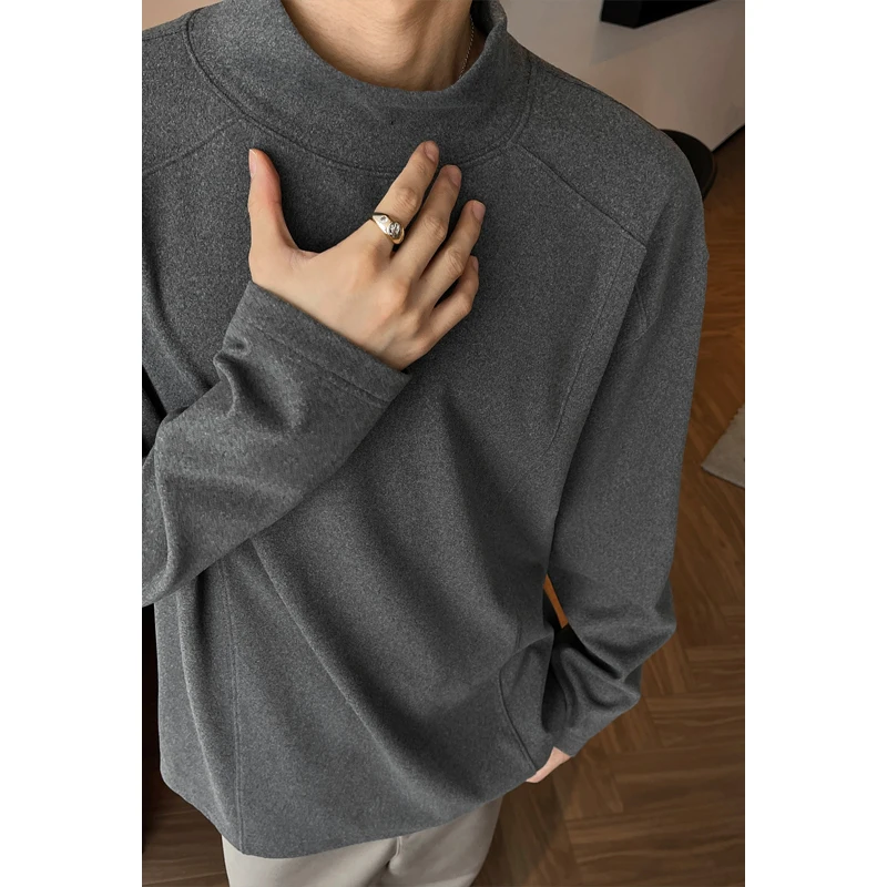 Camisa Térmica de Gola Alta Plus Size Quente e Macia com Mangas Longas para Homens e Mulheres Conforto Durante Todo o Dia M-5XL