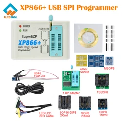 Original XP866 USB SPI Programmer Support 24 25 93 95 EEPROM 25 Flash BIOS Chip for WIN7 8 10 Faster Speed EZP2019 EZP2023 New