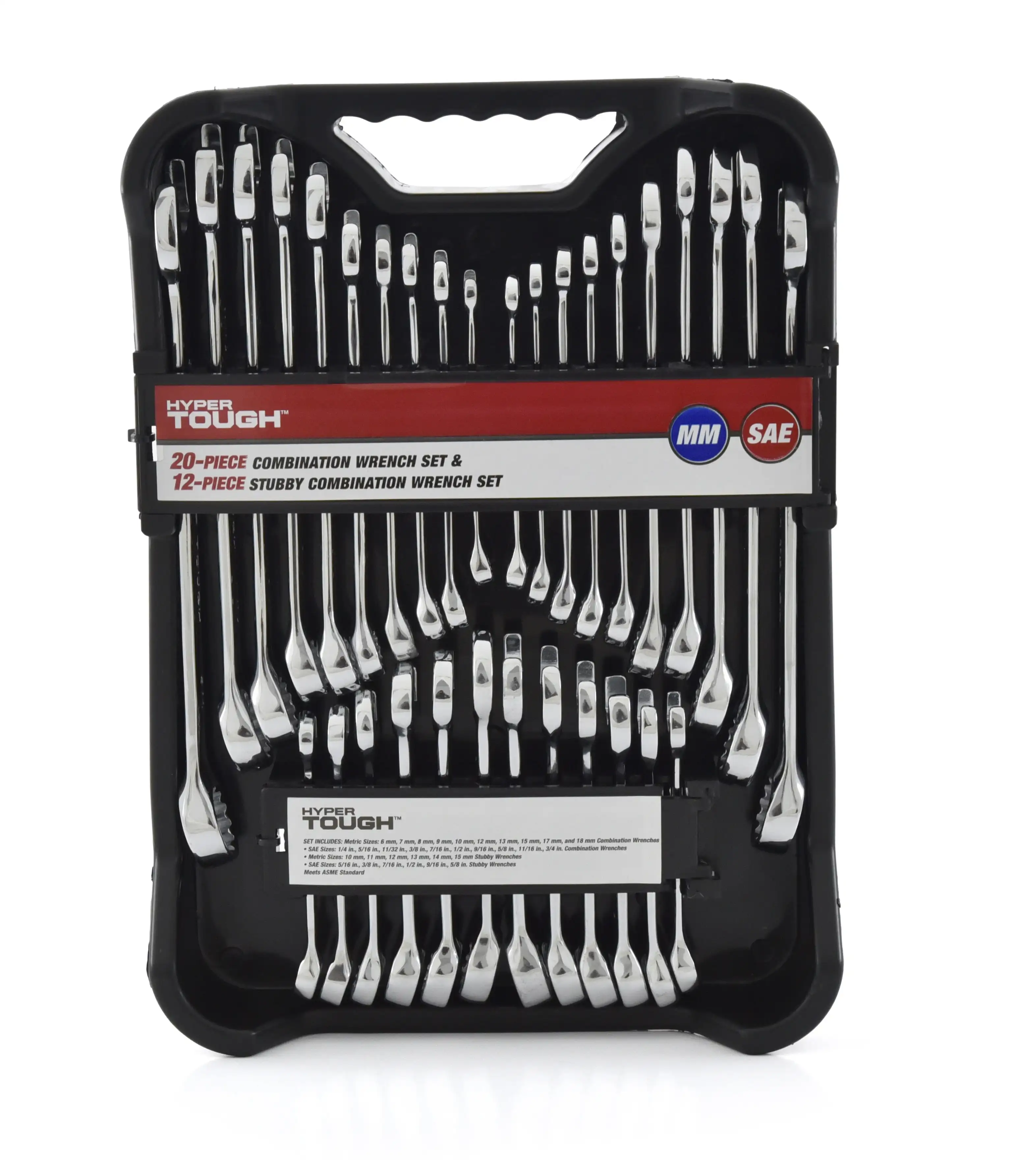 

Hyper Tough 32-Piece Combination Wrench Set, Metric & SAE